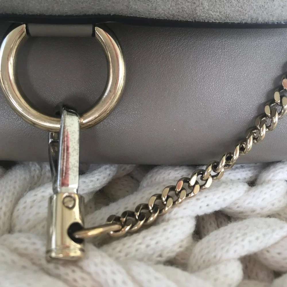Chloe Mini Faye Suede & Leather Wallet Crossbody - Picture 3 of 12